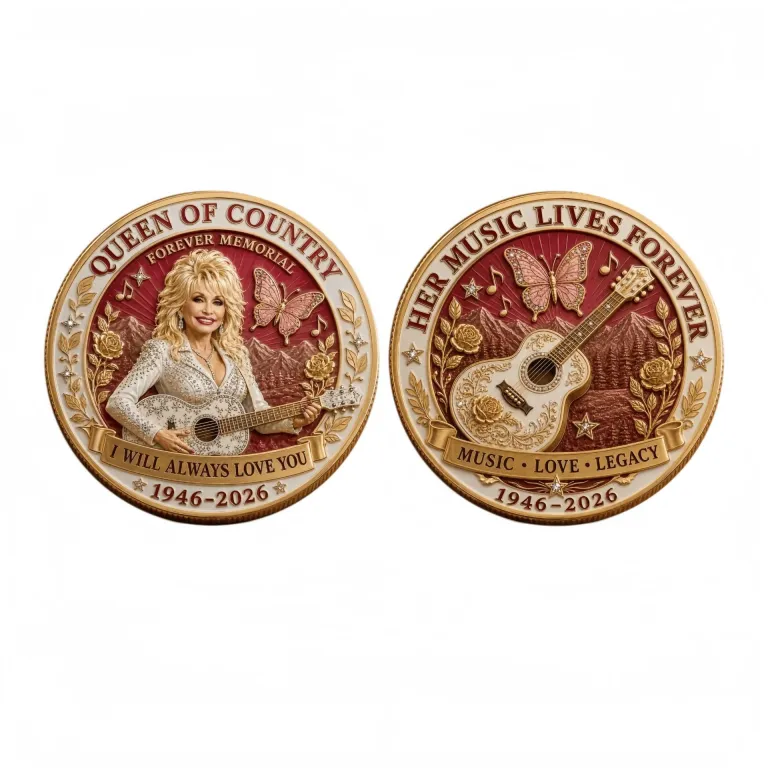 سکه یادبود ابدی دالی پارتن Dolly Parton Commemorative Coin برای فروشگاه مستقل برون‌مرزی