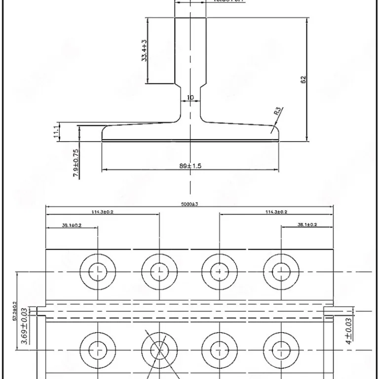 ریل آسانسور T شکل، ریل توپر و ریل توخالی T70/T75/T78/T89/T90/T114 ریل آسانسور
