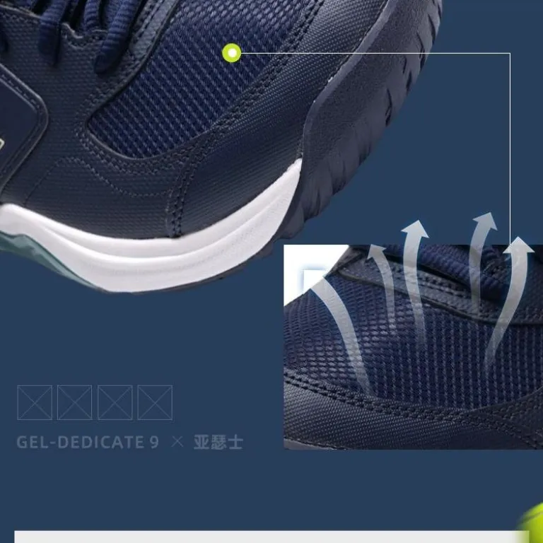 کفش مردانه ASICS GEL-DEDICATE 9 راحت و ضربه‌گیر برای فعالیت‌های بیرونی و تنیس