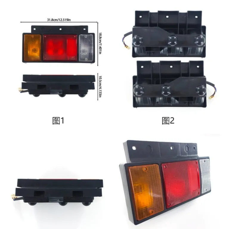 مجموعه چراغ عقب LED ایسوزو NPR/100P/700P ضدآب چراغ ترمز راهنما دنده‌عقب کامیون وانت
