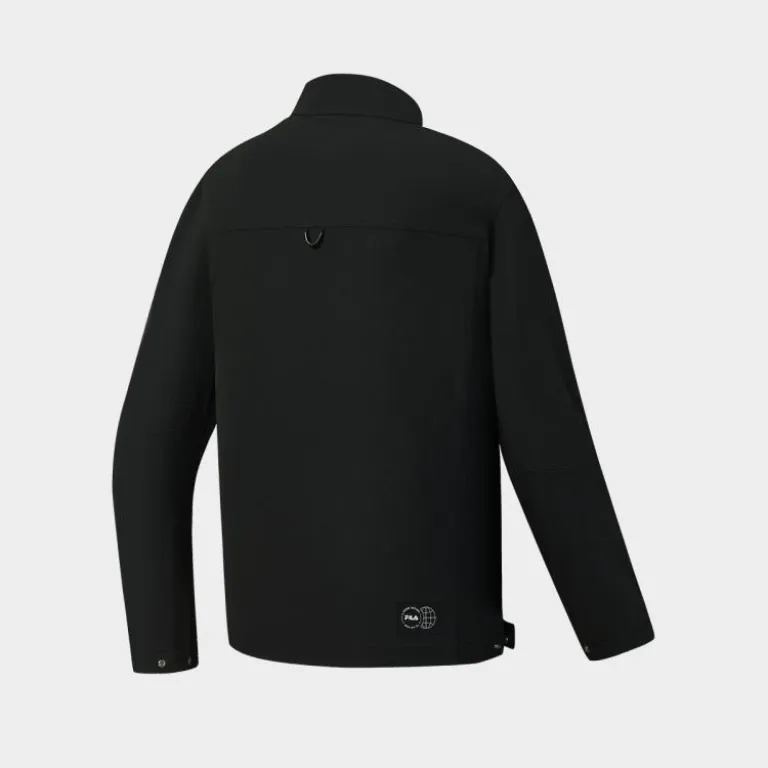 کاپشن ورزشی فضای باز FILA مردانه، ساده و راحتی، یقه‌ایستاده با کشسانی متوسط، مناسب استفاده روزمره