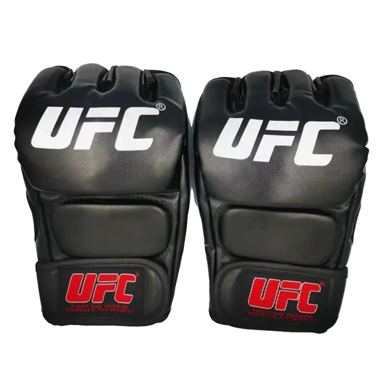 دستکش بوکس نیمهانگشتی برای مردان و زنان، مناسب تمرینات MMA، ساندا، UFC و کودکان، بزرگسالان، مخصوص کیسه بوکس