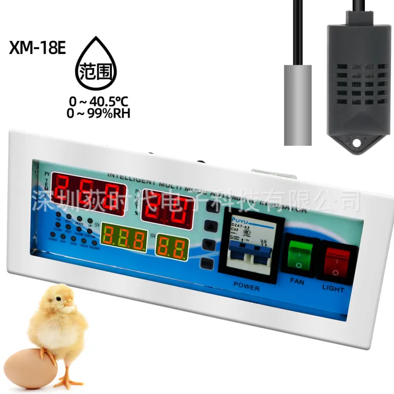 xm-18E کنترل‌کننده دما و رطوبت دستگاه جوجه‌کشی، قطعات جانبی دستگاه جوجه‌کشی، دستگاه جوجه‌کشی تخم مرغ