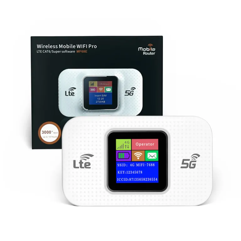 4G روتر Mifi وایفای بی‌سیم روتر وایفای همراه وایفای قابل حمل Type-C پورت روتر موبایل