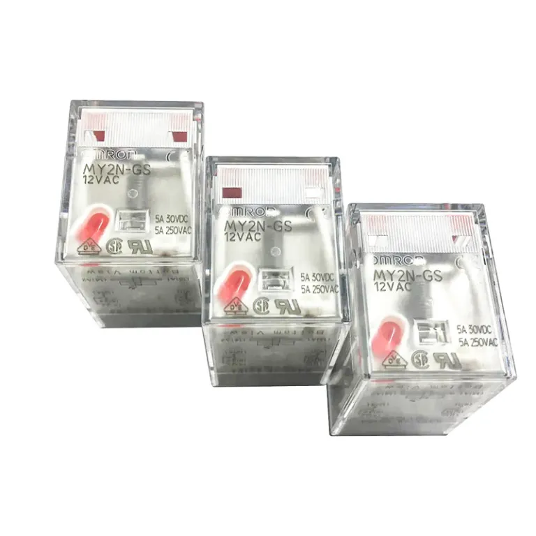 رله میانی اورجینال امرون MY2N-GS 24VDC MY2N-GS 12VDC کوچک 8 پایه 14 پایه 5A منفی