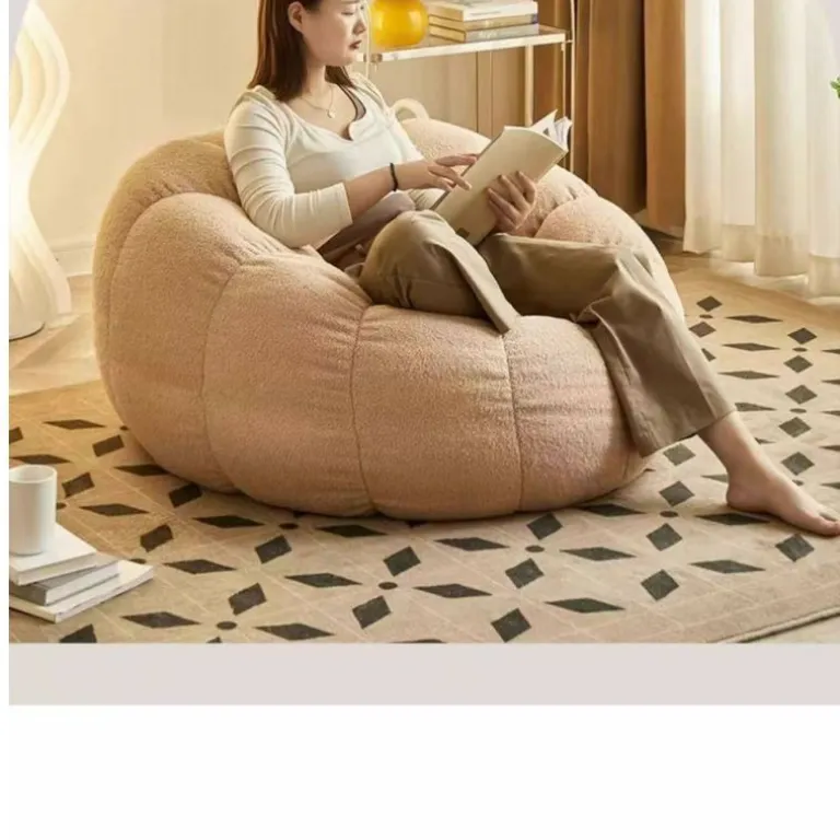 مبل راحتی صادراتی تخت‌شو یک‌نفره، صندلی راحتی کدو شکل، با قابلیت فشرده‌سازی وکیوم