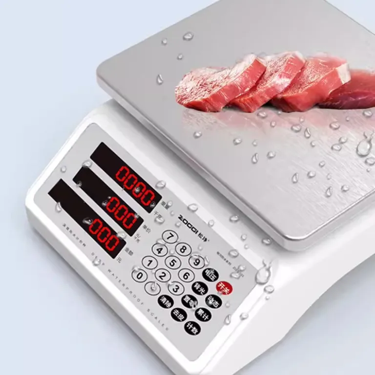 ترازوی دیجیتال آلمانی سانگجینگ 30kg ترازوی قیمت‌گذار تجاری رومیزی مخصوص بازار و بساط میوه و سبزیجات