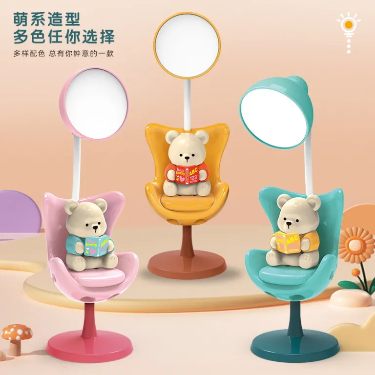 چراغ خواب همبرگری خلاقانه LED شارژی کنار تخت مخصوص کودکان با مدادتراش و محفظه، چراغ رومیزی هدیه