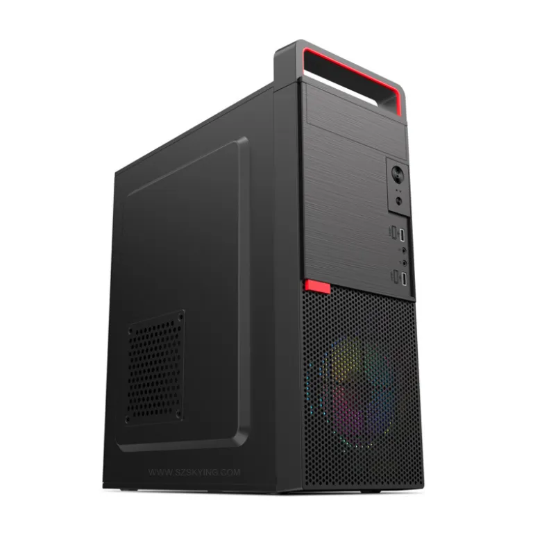 کیس کامپیوتر رومیزی گیمینگ با دستگیره ATX