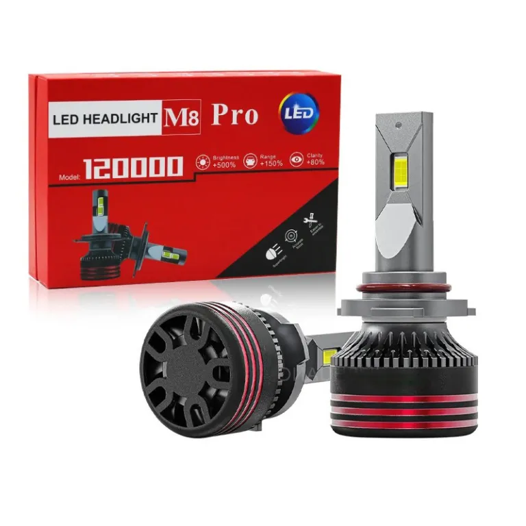 M8proled لامپ لیزر خودرو فوق‌روشن با نور متمرکز h7 h4 نور بالا و پایین h11h8 ارتقاء چراغ خودرو