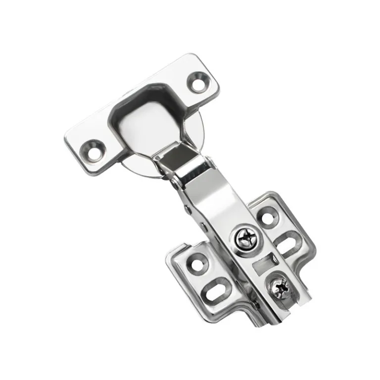 لولای استیل ضدزنگ با دمپر و بافر هیدرولیک دو مرحلهای برای کابینت و کمد