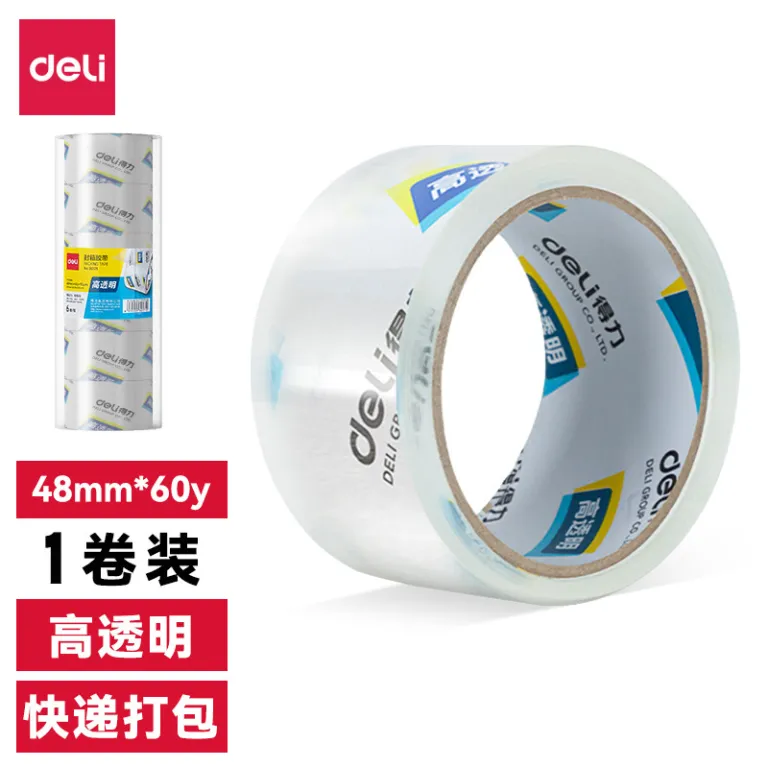 چسب نواری دلی عمده 100m انبار تجارت الکترونیک بسته‌بندی ارسال سریع بستن درب بسیار شفاف 45mm چسب نواری پهن سایز بزرگ 60mm