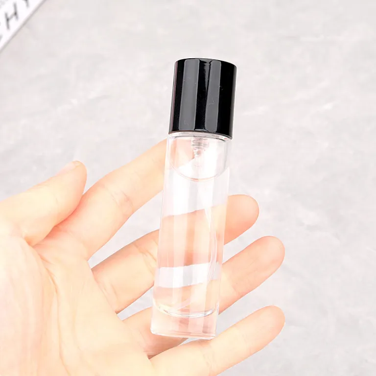 F054A - فروش مستقیم کارخانه 10ML25ML عطر پخش‌کن دهانه کارتی شیشه‌ای اسپری خالی مشابه آزمایشگاهی