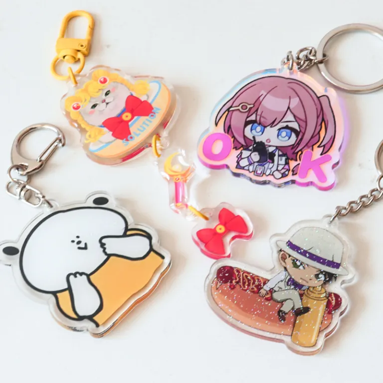 جاکلیدی اکریلیک شفاف با چاپ دو رو، هدیه تبلیغاتی خلاقانه، عمده