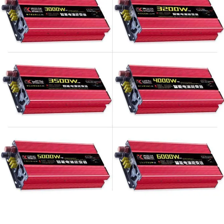 اینورتر موج اصلاح‌شده پرقدرت 12V خودرویی 24V کامیون هوشمند 6072V به 220V دوولتاژ دست‌فروشی