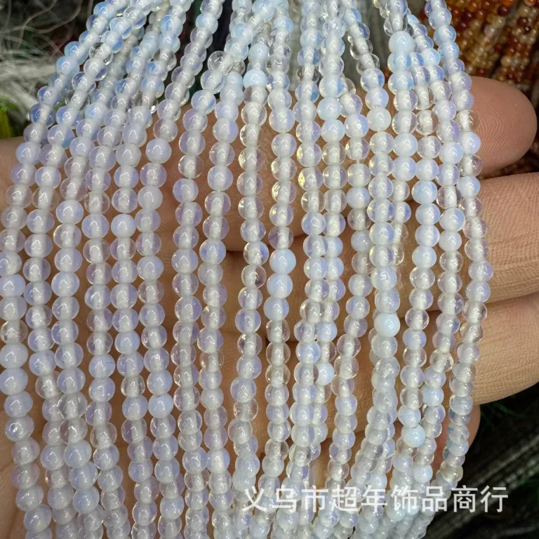 2mm3mm4mm مهره‌های گرد کوچک سنگ طبیعی، لوازم جانبی زیورآلات، آمیتیست، آونتورین سبز، تورمالین، مهره‌های DIY عمده