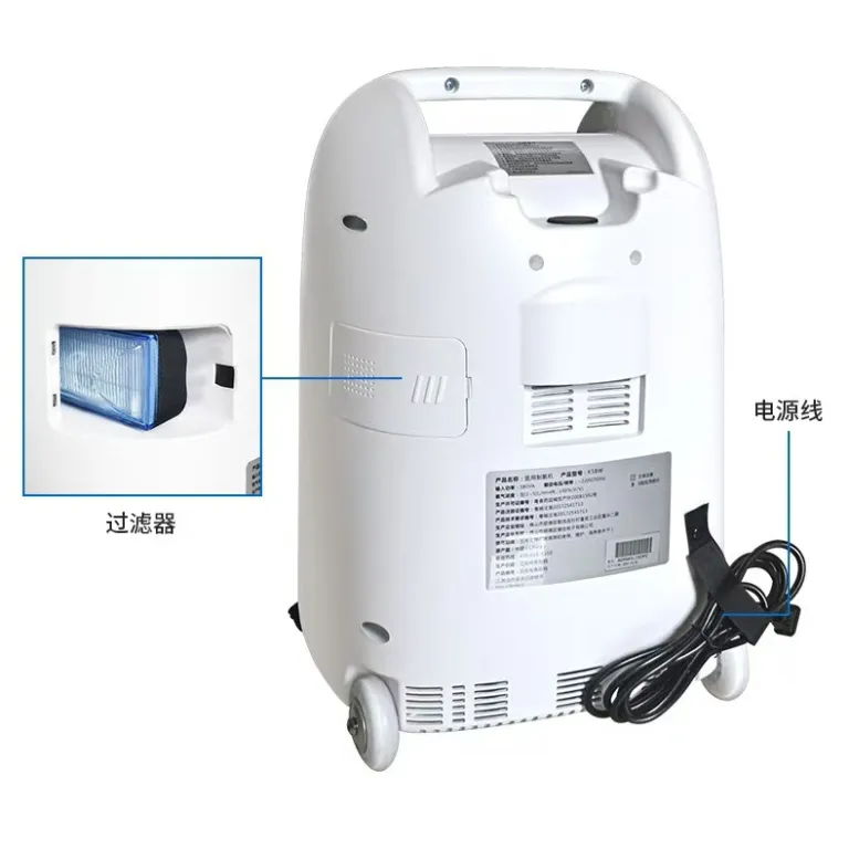 دستگاه اکسیژن‌ساز پزشکی جیانهه 5L لیتری قابل اتصال به ونتیلاتور برای بیماران آمفیزم و COPD و سالمندان با درجه پزشکی