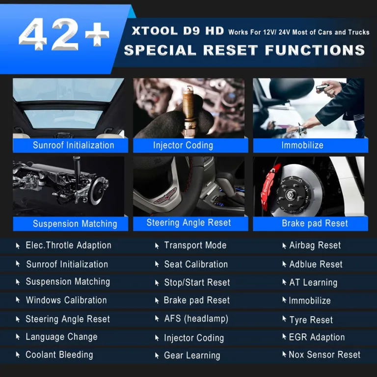 دستگاه عیبیاب کامیون و خودرو XTOOL D9