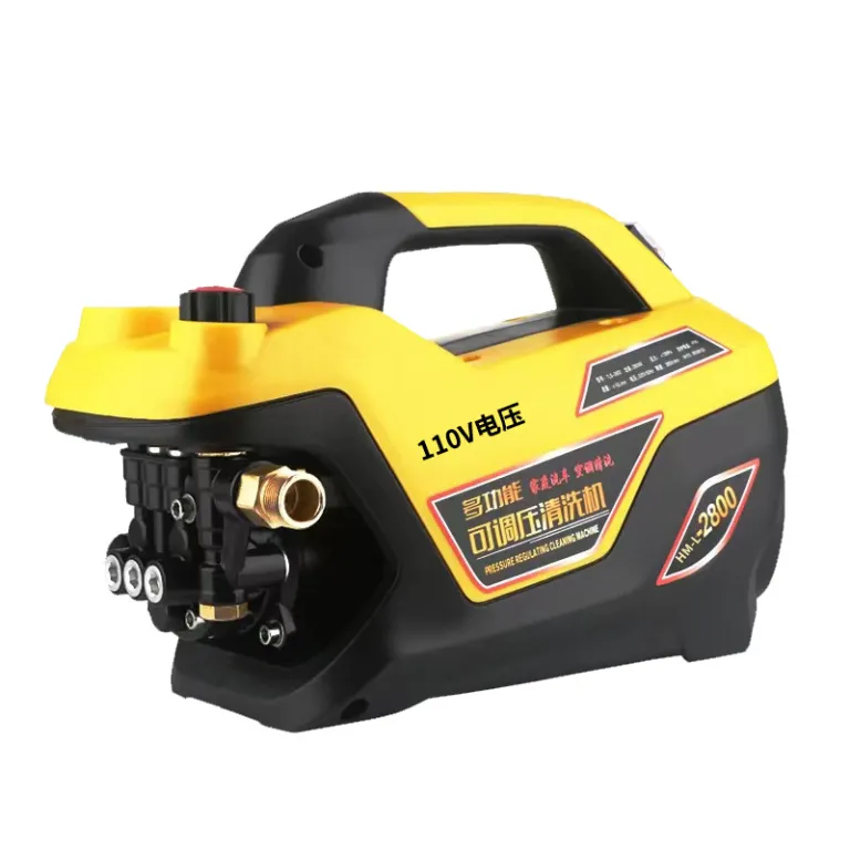 کارواش خانگی قابل حمل اتوماتیک 110V با موتور مسی، فشار قابل تنظیم، ضدعفونی‌کننده و پرقدرت