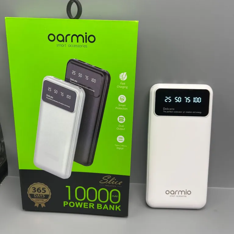 پاوربانک قابل حمل با ظرفیت زیاد oarmio20000 میلی‌آمپر ساعت دارای چهار کابل داخلی عمده