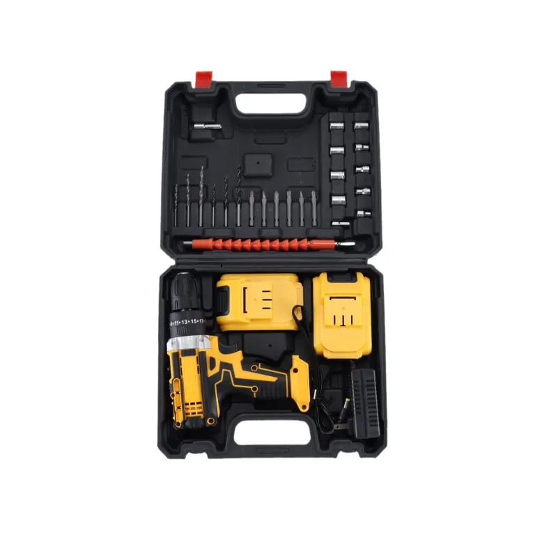 21v دریل شارژی چندکاره پرقدرت ضربه‌ای مناسب صادرات و مصارف خانگی