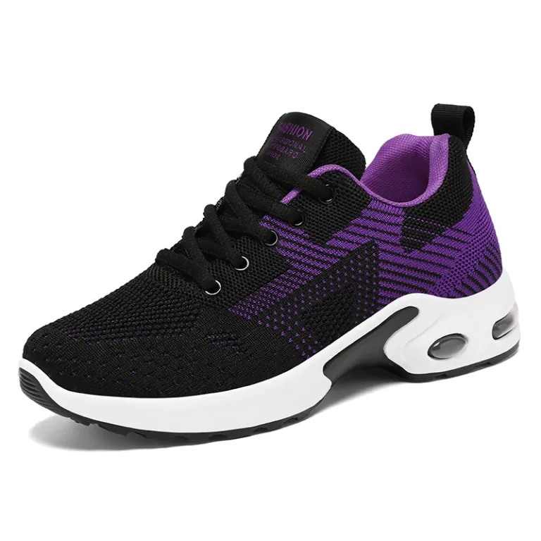 کفش ورزشی زنانه بهاره کراسبوردر سایز بزرگ زیره نرم کفش دویدن کفش هوا shoes کفش توری راحتی