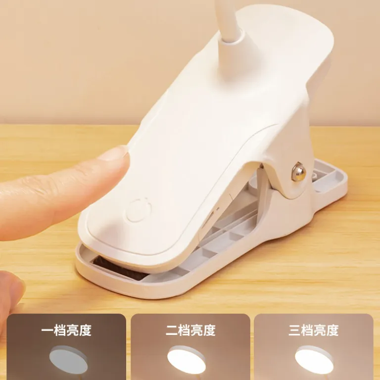 چراغ مطالعه LED گیره‌دار محافظ چشم مخصوص دانش‌آموزان با شارژ USB، چراغ کنار تخت، چراغ خواب اتاق خوابگاه