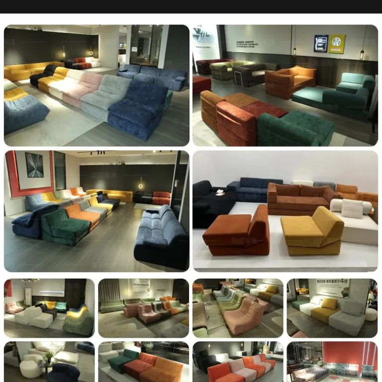 مبل بدون اسکلت فشرده پرفروش اروپا و آمریکا بسته‌بندی وکیوم حمل آسان BonelessSofa عمده کارخانه کانتینری