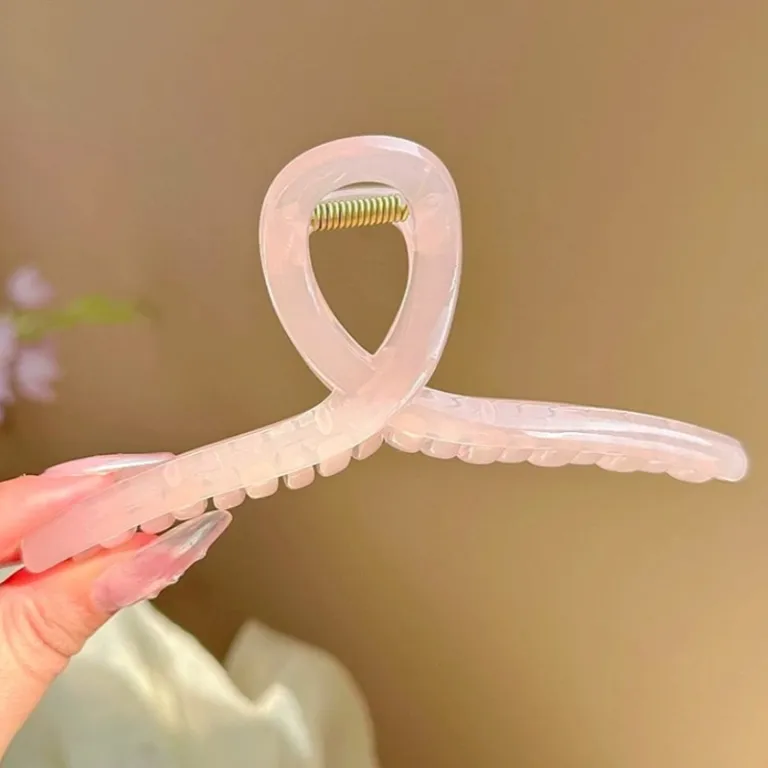 گیره موی کوسه‌ای 13cm سایز بزرگ اکریلیک زنانه پشت سری DIY مواد اولیه پایه برای موهای پرپشت