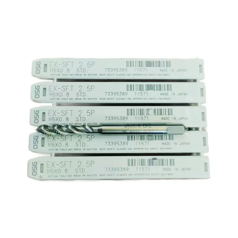 قلاویز مارپیچی اصلی ژاپنی OSG با شیار حلزونی برای ماشین‌کاری EX-SFT M3 4 5 6 8 10 12 اصل
