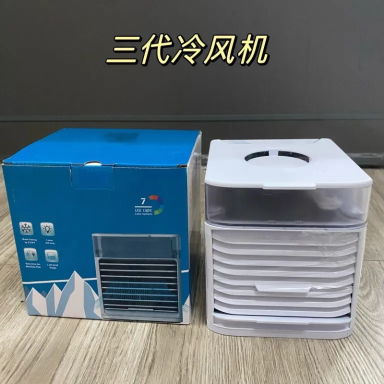 خنک‌کننده برقی مینی برون‌مرزی، پنکه آبی رومیزی، پنکه USB قابل‌حمل کوچک، پنکه خنک‌کننده خانگی