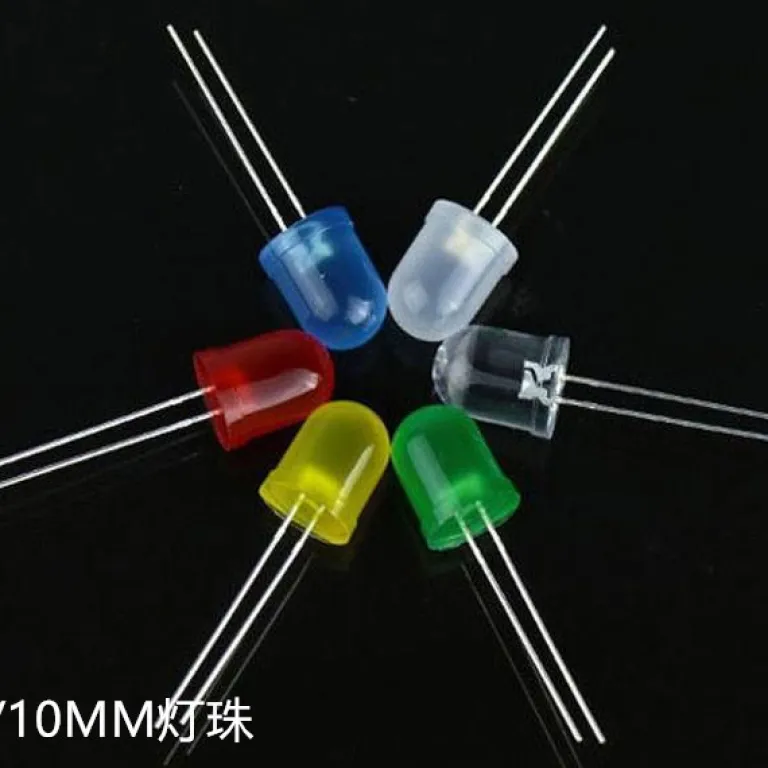 F3 LED نشانگر قرمز با پایه کوتاه F5 چراغ آبی سفید و آبی یخی با پایه بلند، سبز و زرد