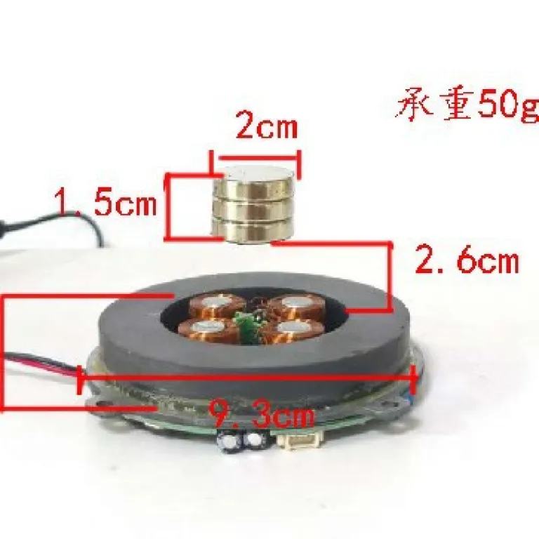 ماژول مگنت شناور قطعات یدکی DIY 150-1000g پایه نمایشگر با ظرفیت باربری بالا فناوری شناوری مغناطیسی