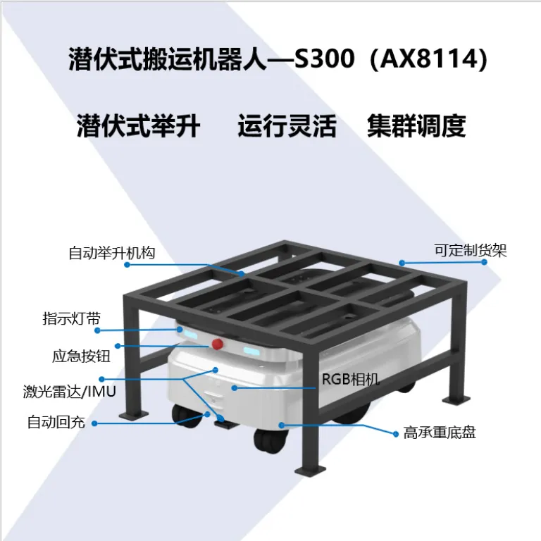 ربات خدمات تحویل و حمل‌ونقل بدون سرنشین AGV برای محوطه کارخانه، کنترل از راه دور مواد و حمل‌ونقل کوتاه‌برد