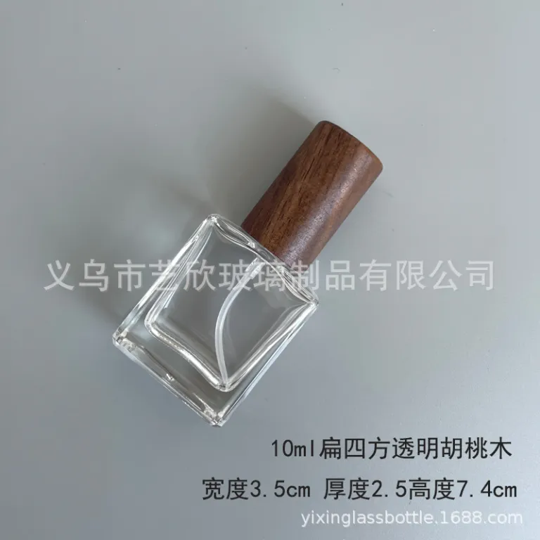 شیشه تقسیم عطر با درب چوبی خالی شیشهای 10ml لوکس مسافرتی قابل حمل 5ml شیشه اسپری نمونه شیشه عطر