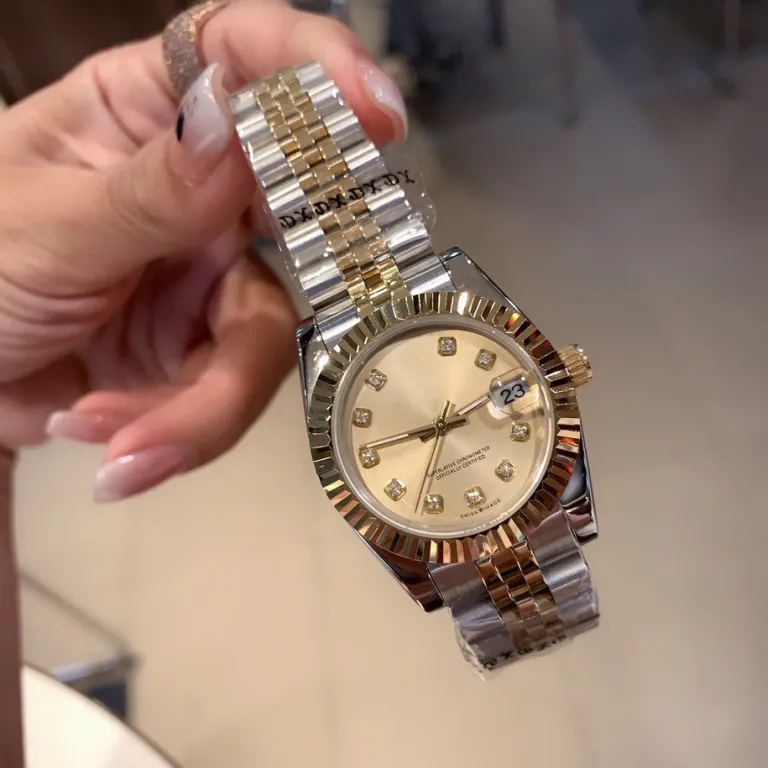 ساعت زنانه رولکس اویستر پرپچوال دیت جاست 31MM کوارتز سوئیسی سری دیت جاست سبز زیتونی