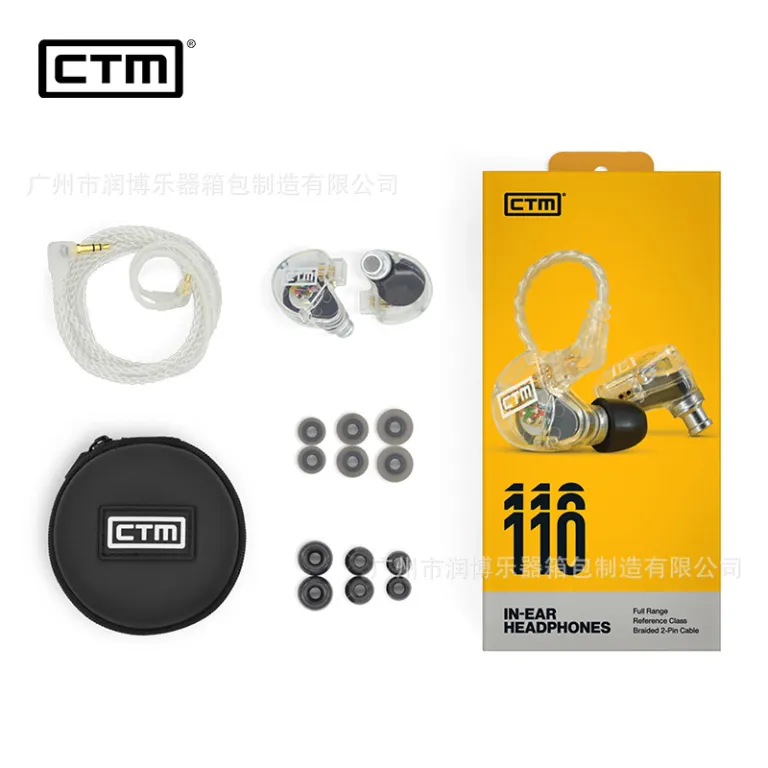 هندزفری داخل گوشی مانیتورینگ صحنه حرفه‌ای CTM (Clear Tune Monitors) با درایور داینامیک و آرمیچر