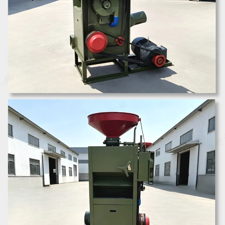دستگاه ترکیبی پوست‌کن و سفیدکن برنج SB-10D/SB-30D با موتور دیزلی و برقی، دو کانال باد