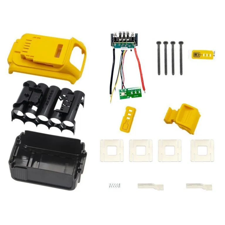 قاب پلاستیکی باتری لیتیومی دیوالت 20V ده‌پین DCB200 مناسب برای DeWalt، سازگار با شارژر اصلی 18650