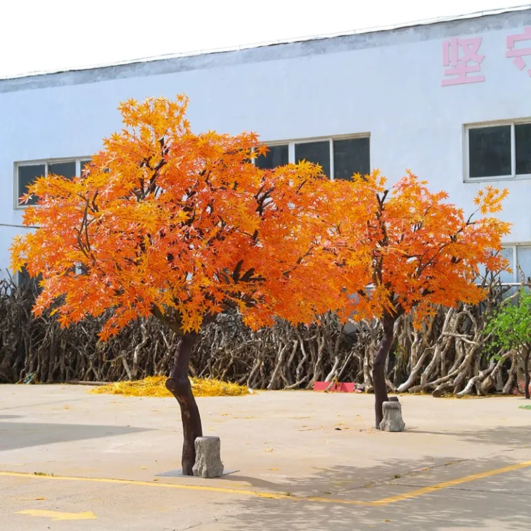 درخت افرای قرمز مصنوعی بزرگ برای دکوراسیون داخلی و خارجی، مناسب هتل و مراکز خرید