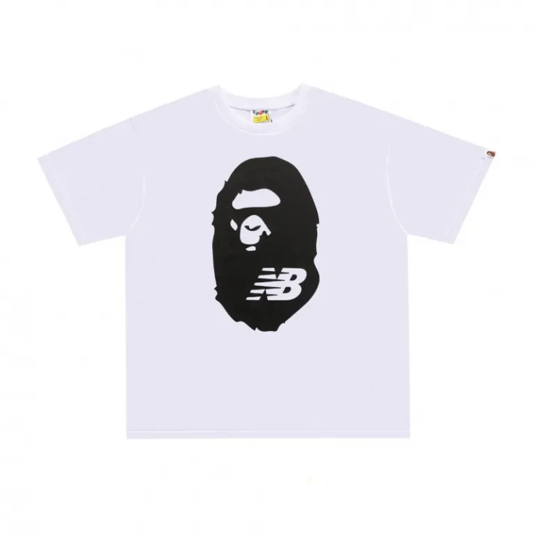 تی‌شرت BAPE تابستانی طرح سر میمون استتاری مردانه و زنانه استایل ژاپنی موجودی عمده
