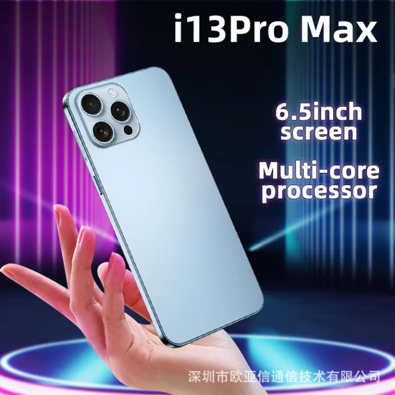 گوشی هوشمند کراسبوردر i13pro max واقعی 6.53 اینچ 1+16 حافظه، موجود در انبار کارخانه، پشتیبانی از دراپ‌شیپینگ