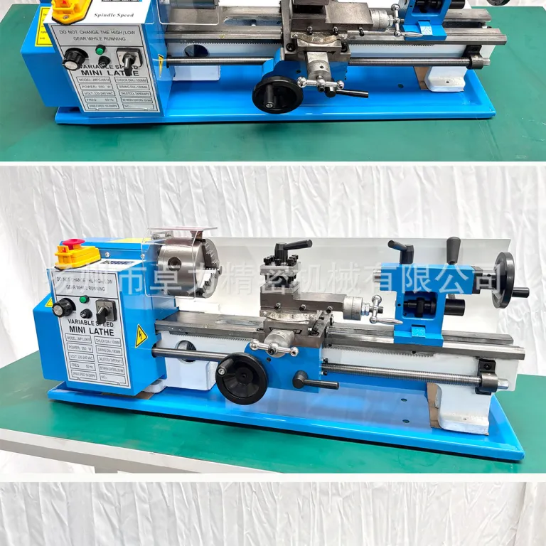 دستگاه تراش رومیزی خانگی 0618*350 نو، مینی تراش فلز، تراش رومیزی کوچک