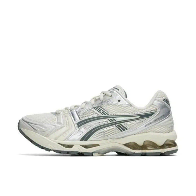 kayano14کفش دویدن ضربه‌گیر زنانه و مردانه ساق کوتاه کفش ورزشی راحتی K14رویه مشکی تنفس‌پذیر و مقاوم در برابر سایش