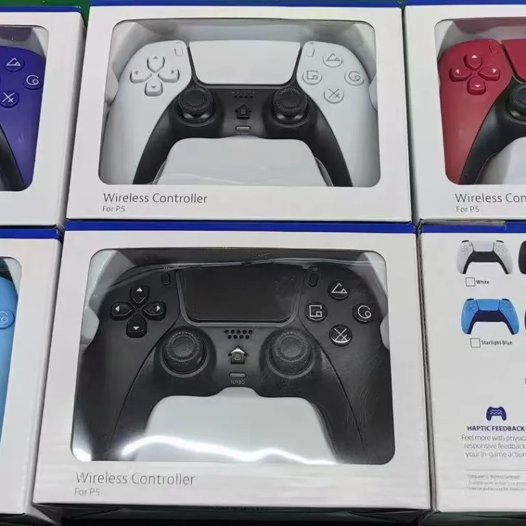 PS4 دسته بازی بی‌سیم بلوتوث PS4 کنترلر با لرزش دوگانه و حسگر حرکت 6 محور با قابلیت شلیک پیاپی 5 طراحی نسل جدید مخصوص صادرات