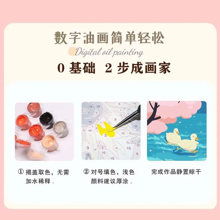 30*30 نقاشی رنگ‌روغن دیجیتال منظره روستایی، نقاشی دستی DIY برای پر کردن، نقاشی اکریلیک تزئینی منظره خیابان و کافه، عمده‌فروشی موجود در انبار