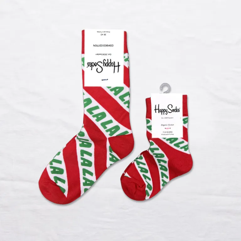 جوراب بچگانه HappySocks طرح کارتونی ساق متوسط مدل هایپی مناسب دختر و پسر برای استفاده بیرون از منزل طرح بامزه عمده و خانوادگی