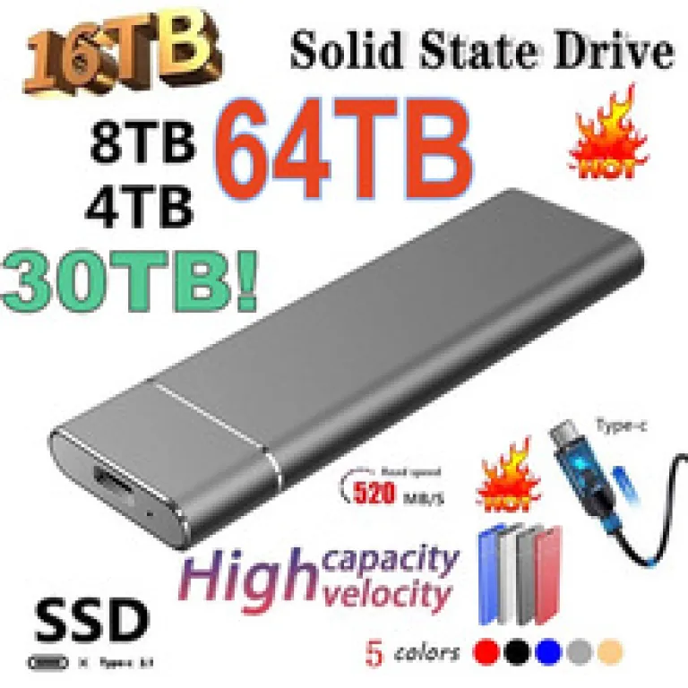 26 هارد SSD قابل حمل برون‌مرزی 16TB8TB4TB2TB1T هارد SSD فوق‌باریک پرسرعت با ظرفیت بالا