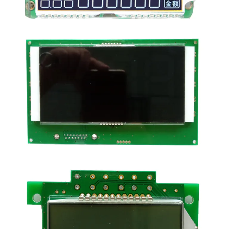 ماژول LCD سفارشی برای دستگاه شمارش اسکناس 3.2 اینچ صفحه نمایش سگمنتی و دیجیتال LCM