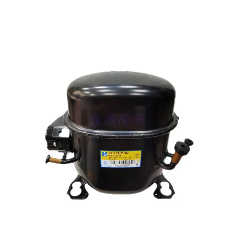 کمپرسور تایلندی KK AE2432ZK قطعات یدکی یخچال فریزر و ویترین یخچال نو اورجینال کم فشار پشت